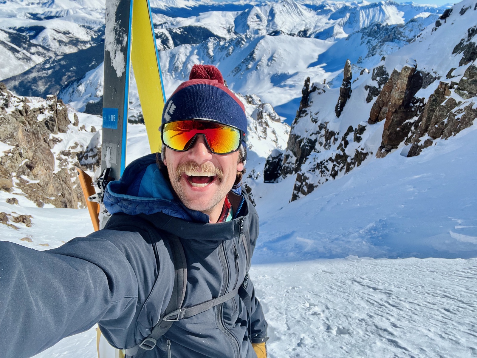 pearl couloir, castle peak