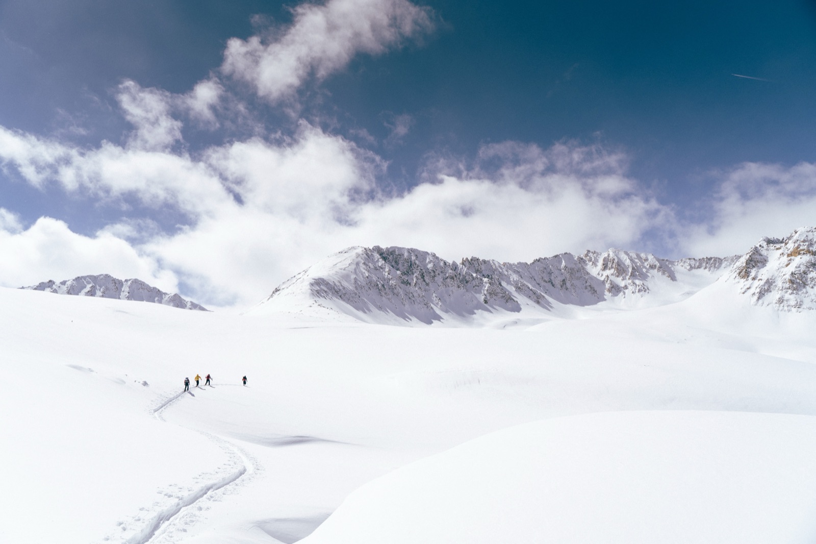 Skiing off Star Peak